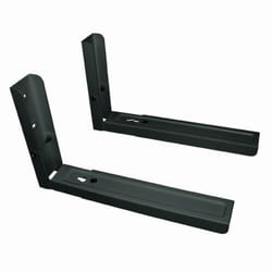 Tm Electron - tm Support mural pour micro-ondes Electron, rails extensibles de 33cm à 48cm, jusqu'à 35kg, en acier, couleur noire