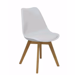 PIQUERAS Y CRESPO PACK4351PTBLSP10, Siège rembourré, Dossier rembourré, Blanc, Blanc, Polyvinyl chloride (PVC), Polyvinyl chl ...
