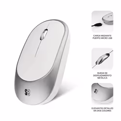 SUBBLIM RATON OPTICO WIRELESS BLUETOOTH SMART GREY souris Ambidextre Optique 1600 DPI