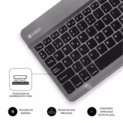 SUBBLIM TECLADO SMART BLUETOOTH GREY Noir, Gris QWERTY Espagnole - Vue supplémentaire 5