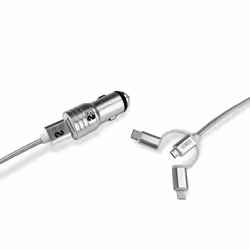 SUBBLIM SUB-CHG-4CC001 chargeur d'appareils mobiles Universel Argent Allume-cigare Charge rapide Auto
