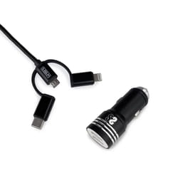 SUBBLIM SUB-CHG-4CC002 chargeur d'appareils mobiles Universel Noir Allume-cigare Charge rapide Auto