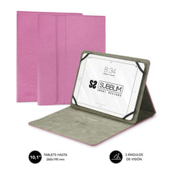 SUBBLIM SUB-CUT-1CT003 étui pour tablette 10.1" Folio Rose