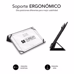 SUBBLIM SUB-CUT-2FC001 étui pour tablette 10.1" Folio Noir