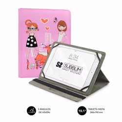 SUBBLIM SUB-CUT-4TC004, Folio, Toutes marques, Universal. Compatible con todas las Tablet del mercado de hasta 10.1", 25,6 cm ...