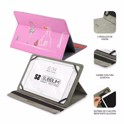 SUBBLIM SUB-CUT-4TC004 étui pour tablette 10.1" Folio