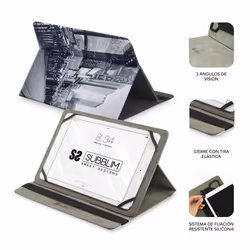 SUBBLIM SUB-CUT-4TC007 étui pour tablette 10.1" Folio