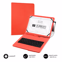 SUBBLIM SUB-KT1-USB002, QWERTY, Espagnole, 5 million de caractères, Toutes marques, Compatible con todas las Tablet Android c ...