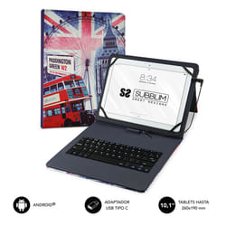 SUBBLIM SUB-KT1-USB050 clavier pour tablette Micro-USB QWERTY Espagnole