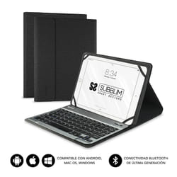 SUBBLIM SUB-KT2-BT0001 clavier pour tablette Noir Bluetooth QWERTY Espagnole