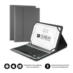 SUBBLIM SUB-KT2-BT0002 clavier pour tablette Gris Bluetooth QWERTY Espagnole
