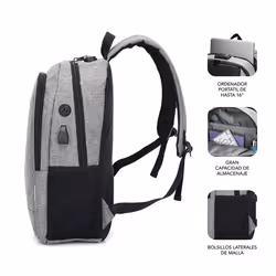 SUBBLIM SUB-BP-1UL0001 sac à dos Gris Oxford - Vue supplémentaire 4