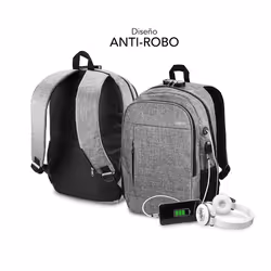 SUBBLIM SUB-BP-1UL0001 sac à dos Gris Oxford - Vue supplémentaire 5