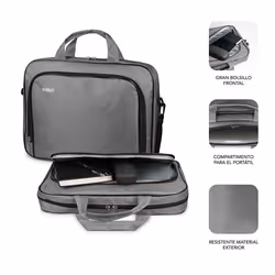 SUBBLIM SUB-LB-1OLB051 16" Sac Toploader Gris