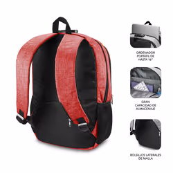 SUBBLIM SUB-BP-1UL0002 sac à dos Rouge Oxford - Vue supplémentaire 4