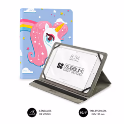 SUBBLIM SUB-CUT-4TC008, Folio, Toutes marques, Universal. Compatible con todas las Tablet del mercado de hasta 10.1", 25,6 cm ...