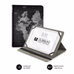 SUBBLIM SUB-CUT-4TC009, Folio, Toutes marques, Universal. Compatible con todas las Tablet del mercado de hasta 10.1", 25,6 cm ...