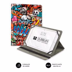 SUBBLIM SUB-CUT-4TC010, Folio, Toutes marques, Universal. Compatible con todas las Tablet del mercado de hasta 11, 27,9 cm (1 ...