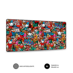 SUBBLIM SUB-MP-01PUW02 tapis de souris Tapis de souris de jeu Multicolore