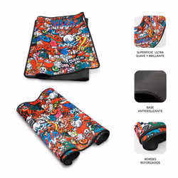 SUBBLIM SUB-MP-01PUW02 tapis de souris Tapis de souris de jeu Multicolore