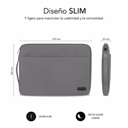 SUBBLIM SUB-LS-0PS0102 15.6" Housse Gris - Vue supplémentaire 4