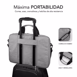 SUBBLIM SUB-LB-4APLB10 15.6" Sac Toploader Gris - Vue supplémentaire 4