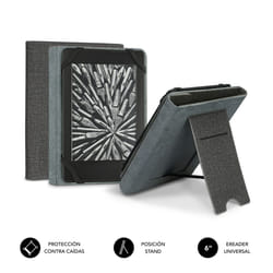 SUBBLIM FUNDA EBOOK CLEVER STAND 6'' GREY étui pour lecteur d'e-book 6" Housse Gris
