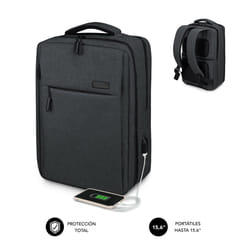 SUBBLIM MOCHILA TRAVELLER AIR PADDING 15.6'' GREY sac à dos Sac à dos normal Gris Polyester