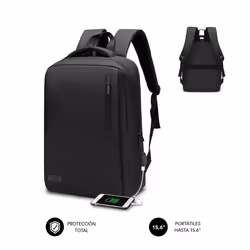 SUBBLIM SUB-BP-2BL2002, Sac à dos, 39,6 cm (15.6"), Sangle épaule, 610 g