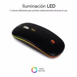 SUBBLIM SUBMO-LDFLAT1 souris Ambidextre RF Wireless + Bluetooth + USB Type-A Optique 1600 DPI