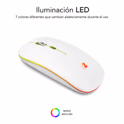 SUBBLIM SUBMO-LDFLAT2 souris Ambidextre RF Wireless + Bluetooth + USB Type-A Optique 1600 DPI