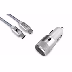 SUBBLIM SUBCHG-5CPD10, Auto, Allume-cigare, USB, 1 m, Argent