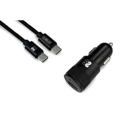 SUBBLIM SUBCHG-5CPD11 chargeur d'appareils mobiles Smartphone Noir Allume-cigare, USB Charge rapide Auto