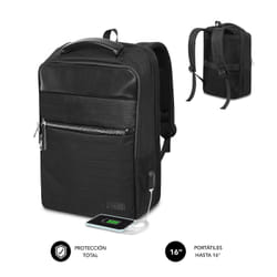 SUBBLIM MOCHILA BUSINESS V2 AP 16'' NEGRO 16" Sac à dos Noir