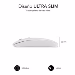 SUBBLIM SUBMO-DFLAT21 souris Ambidextre RF Wireless + Bluetooth + USB Type-A Optique 1600 DPI
