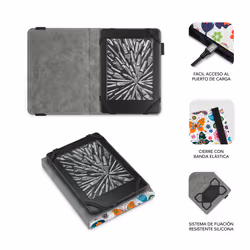 SUBBLIM SUBCUE-1EC010 étui pour lecteur d'e-book 15,2 cm (6") Folio Multicolore