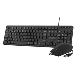 SUBBLIM SUBKBC-CSSK01 clavier Souris incluse USB QWERTY Espagnole Noir