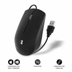 SUBBLIM SUBMO-B2BS001 souris Ambidextre USB Type-A Optique 1200 DPI