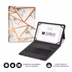 SUBBLIM SUBKT5-BTTW10 clavier pour tablette Multicolore Bluetooth QWERTY Espagnole