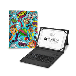 SUBBLIM SUBKT5-BTTC20 clavier pour tablette Multicolore Bluetooth QWERTY Espagnole