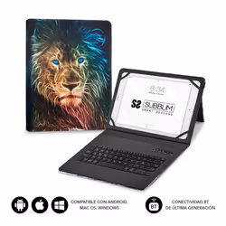 SUBBLIM SUBKT5-BTTL30 clavier pour tablette Multicolore Bluetooth QWERTY Espagnole