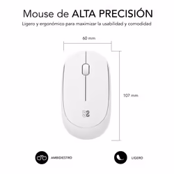 SUBBLIM SUBMO-B2SW011 souris Ambidextre RF sans fil Optique 1200 DPI