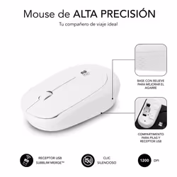 SUBBLIM SUBMO-B2SW011 souris Ambidextre RF sans fil Optique 1200 DPI - Vue supplémentaire 4