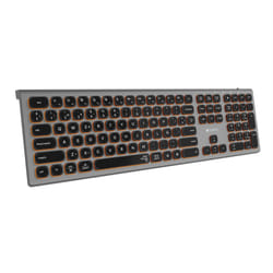 SUBBLIM SUBKB-3MIE310 clavier RF sans fil + Bluetooth QWERTY Espagnole Noir, Gris