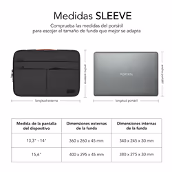 SUBBLIM SUBLS-AP36050 15.6" Housse Gris - Vue supplémentaire 7