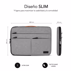 SUBBLIM SUBLS-AP36051 15.6" Housse Gris - Vue supplémentaire 6