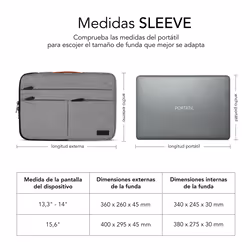 SUBBLIM SUBLS-AP36051 15.6" Housse Gris - Vue supplémentaire 7