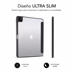 SUBBLIM SUBCST-5SC400 étui pour tablette 11" Folio Noir, Transparent