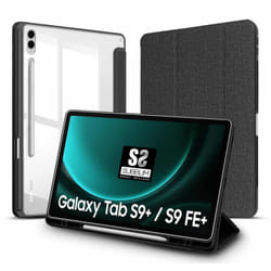 SUBBLIM SUBCST-5SC510 étui pour tablette 12.4" Folio Noir, Transparent