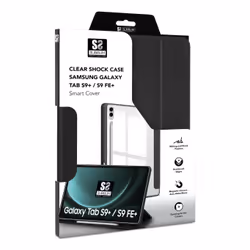 SUBBLIM SUBCST-5SC510 étui pour tablette 12.4" Folio Noir, Transparent